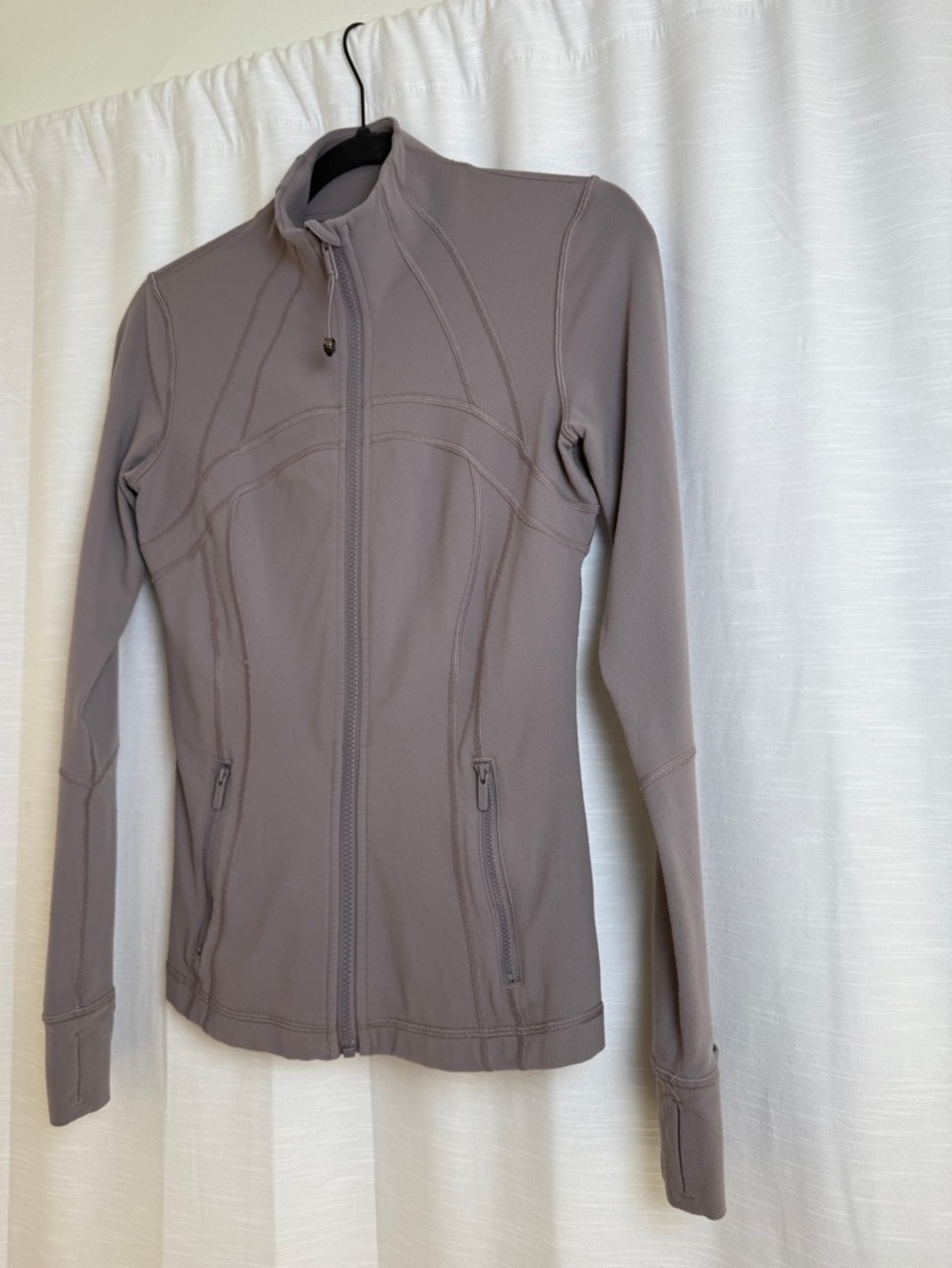Lululemon Align Jacket Dusty Rose Pink Full Zip Slim Fit Yoga Running | Size 6 - Picture 8 of 16